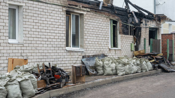 Professional Emergency Fire Cleanup technician working in Bokeelia, FL